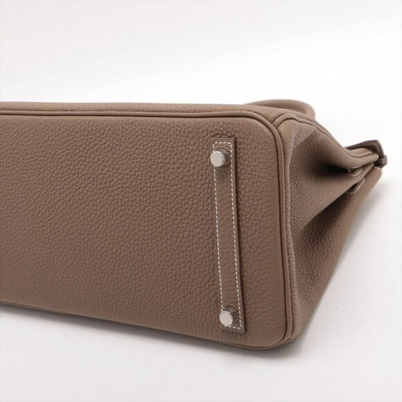 Sold out ❌Hermes Birkin 30 Le Tournay Togo Etoupe Silver W: 2024 - Picture 3 of 12